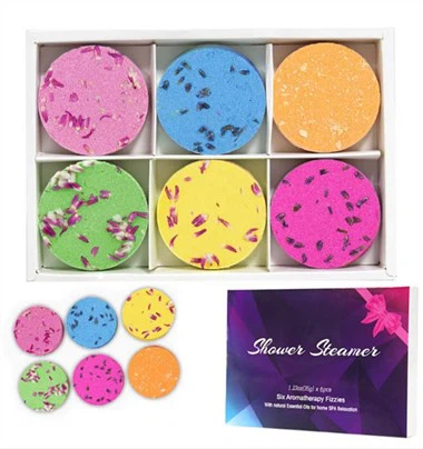 خالص ضروری تیل کے ساتھ شاور اسٹیمرز