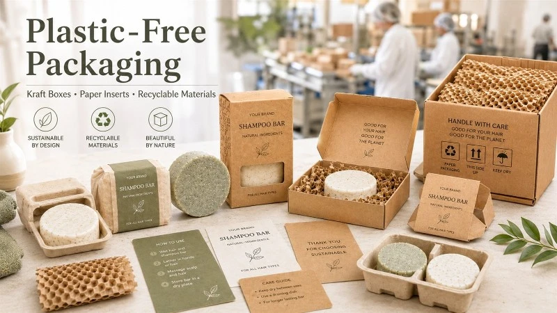plastic-free shampoo bar packaging with kraft boxes and paper inserts plastic-free shampoo bar packaging with kraft boxes and paper inserts